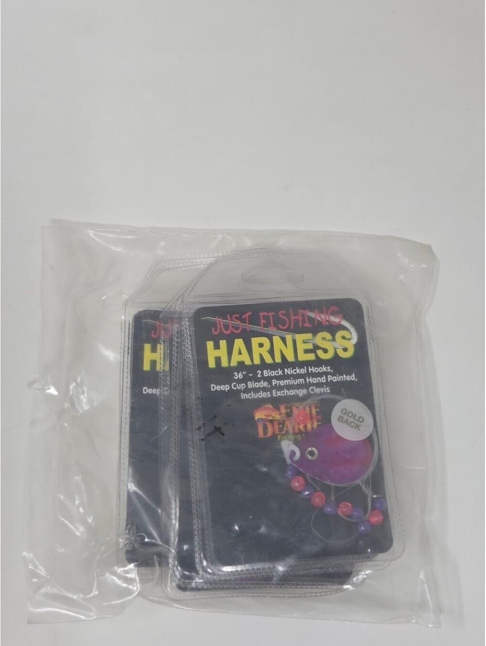 Captain Dan's Erie Dearie Just Fishing Harness Lures 6 Pack Gold Back 36